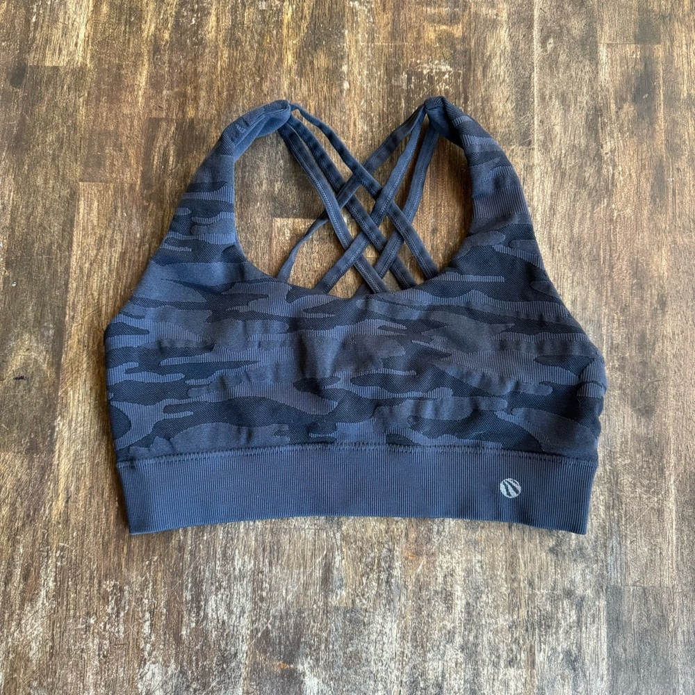 Strappy sports bra